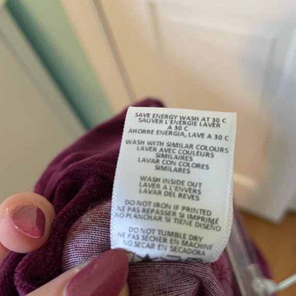 Rodarte Velvet Raspberry Sweatpants - Picture 4 of 5